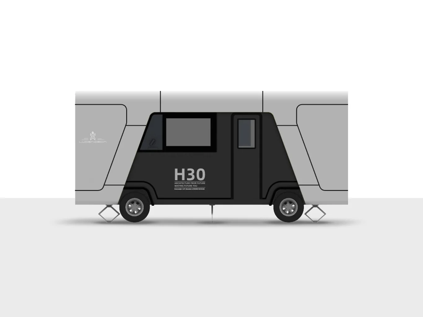 Дом Капсула неправильной формы H30